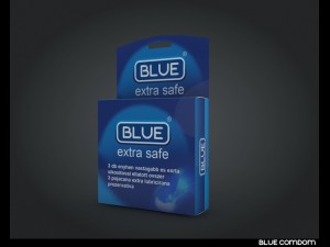 blue condom Model 3D