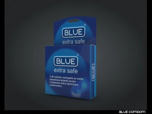 blue condom 3D Model