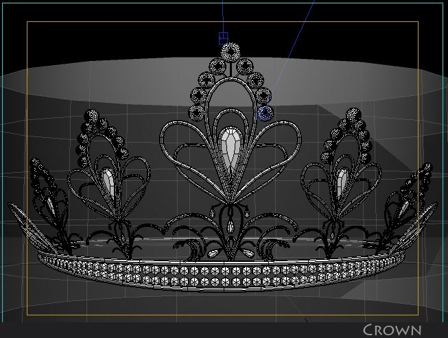 Crown model. Crown 3d model free.