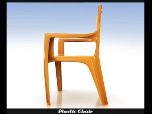 플라스틱 의자 3D 모델