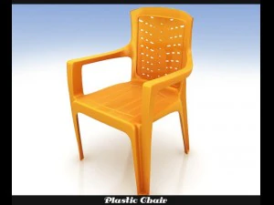 플라스틱 의자 3D 모델