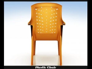 플라스틱 의자 3D 모델