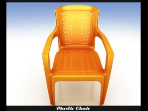 플라스틱 의자 3D 모델