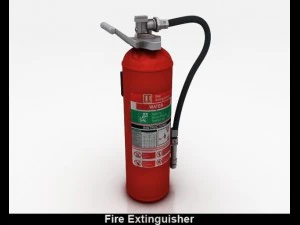 extintor de inc&ecirc;ndio Modelo 3D