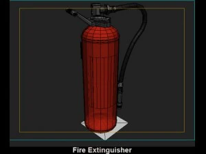 आग बुझाने का यंत्र 3D मॉडल