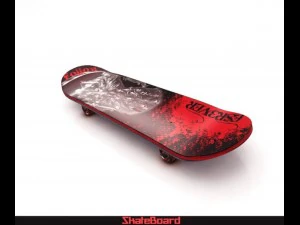 planche à roulettes Modèle 3D