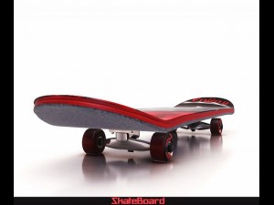 skate board 3Dモデル