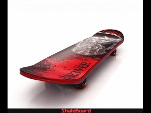 skate board 3Dモデル
