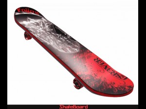 skate board 3Dモデル