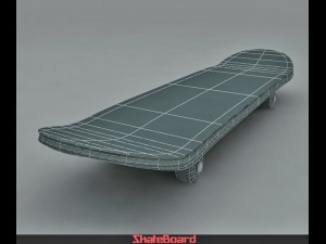 skate board 3Dモデル