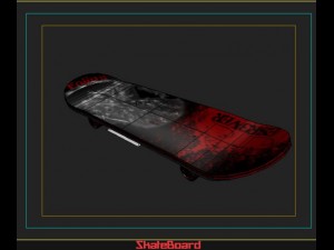 skate board 3Dモデル