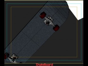 skate board 3Dモデル