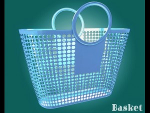 plastic basket 3D Model