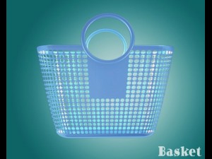 plastic basket 3D-Modell