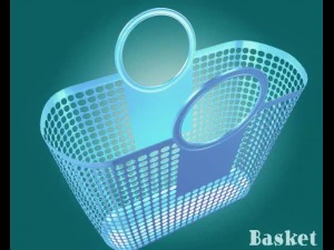 plastic basket 3D Model