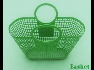 plastic basket 3D Model