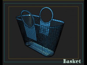 plastic basket 3D-Modell