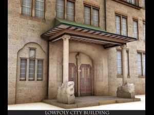 lowpoly  old  building 3D Model