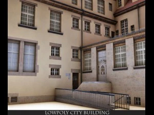 lowpoly  old  building 3D Model