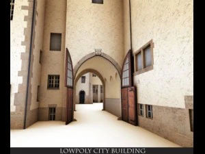 lowpoly  old  building 3D Model