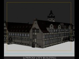 lowpoly  old  building 3D Model