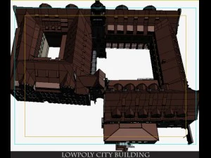 lowpoly  old  building 3D Model