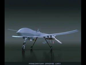 Raubtier-Drohne UAV 3D Modell