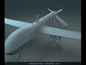 predator drone uav Modèle 3D