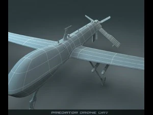 predator drone uav 3D Model