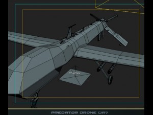 predator drone uav Modèle 3D