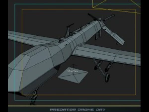 predator drone uav 3D Model