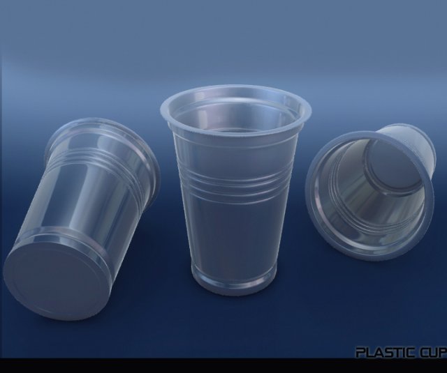 plastic cup 3D मॉडल .c4d .max .obj .3ds .fbx .stl .blend 