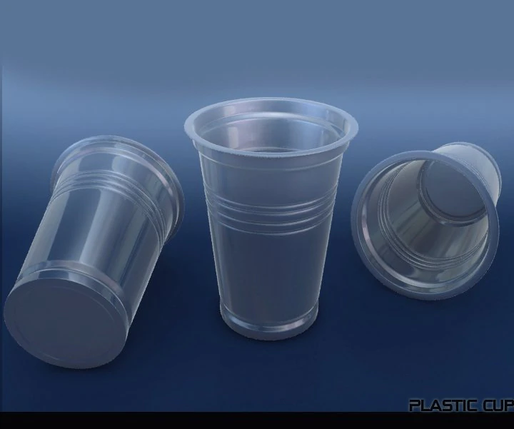 plastic cup 3D Model .c4d .max .obj .3ds .fbx .stl .blend 