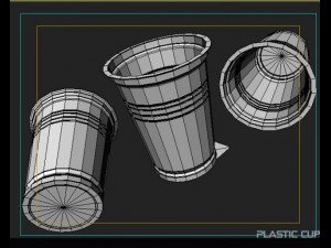 plastic cup 3D मॉडल