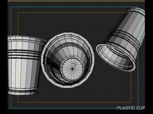 plastic cup 3D मॉडल