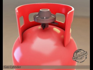 gas cylinder 3D 模型