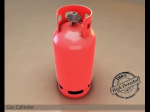 gas cylinder 3D 模型