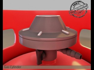 gas cylinder 3D 模型