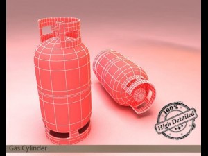 gas cylinder 3D 模型