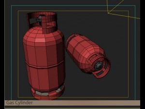 gas cylinder 3D 模型