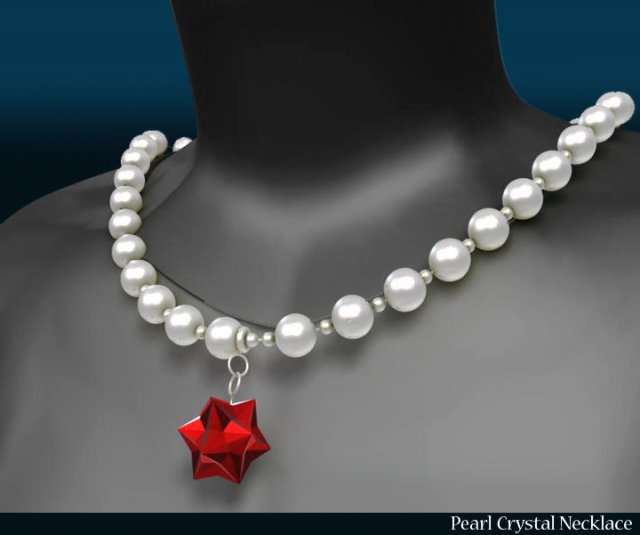 pearl crystal necklace Modelo 3D .c4d .max .obj .3ds .fbx .stl .blend 