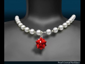 pearl crystal necklace Modelo 3D