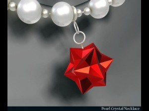 pearl crystal necklace Modelo 3D
