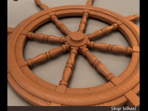 ship wheel Model 3D