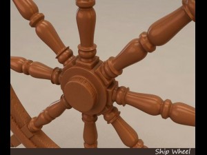 ship wheel Model 3D