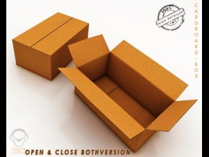 cardboard box 3D-Modell