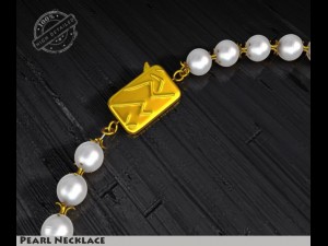 pearl necklace Modèle 3D