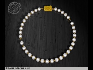 pearl necklace Modèle 3D