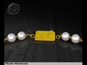 pearl necklace Modèle 3D