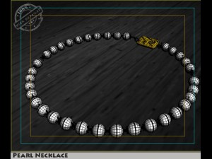 pearl necklace Modèle 3D